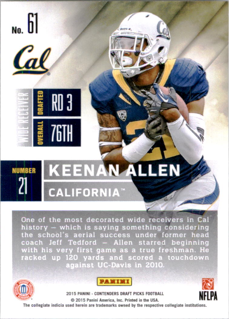B2183- 2015 Panini Contenders Draft Picks FB 1-275 You Pick- 15+ FREE US SHIP - Picture 97 of 416