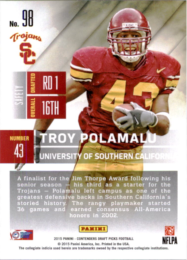 B2183- 2015 Panini Contenders Draft Picks FB 1-275 You Pick- 15+ FREE US SHIP - Picture 164 of 416