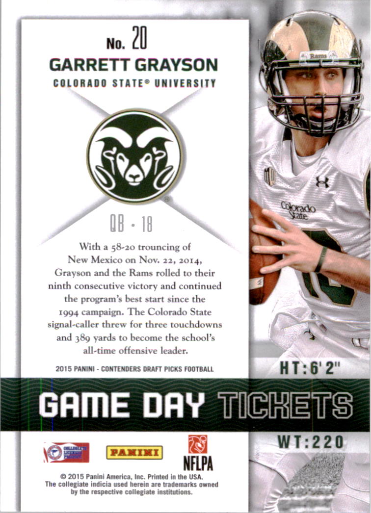 B2183- 2015 Panini Contenders Draft Picks FB 1-275 You Pick- 15+ FREE US SHIP - Picture 238 of 416