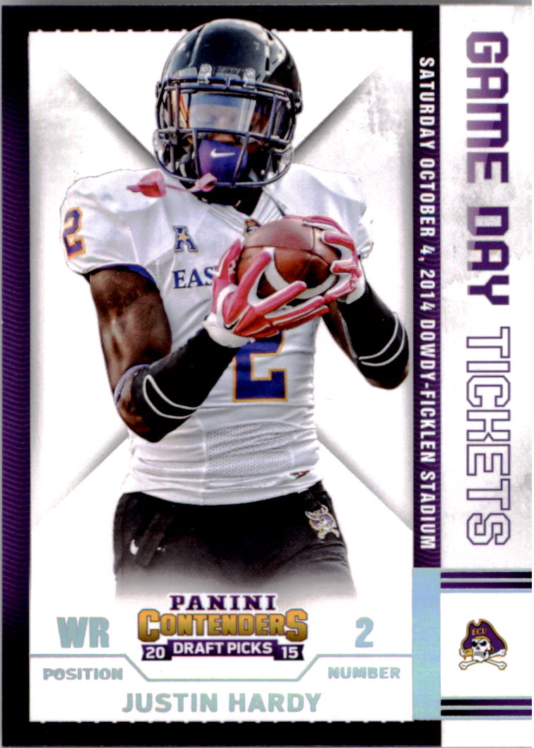 2015 Panini Contenders Draft Picks Game Day Tickets #27 Justin Hardy