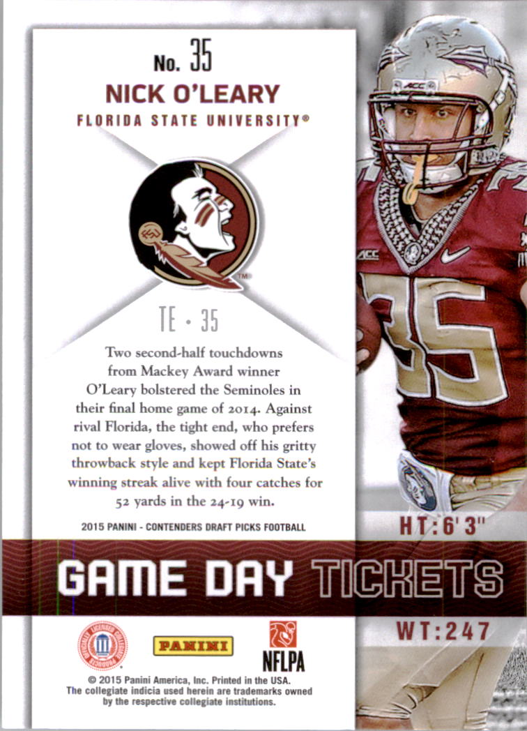 B2183- 2015 Panini Contenders Draft Picks FB 1-275 You Pick- 15+ FREE US SHIP - Picture 268 of 416