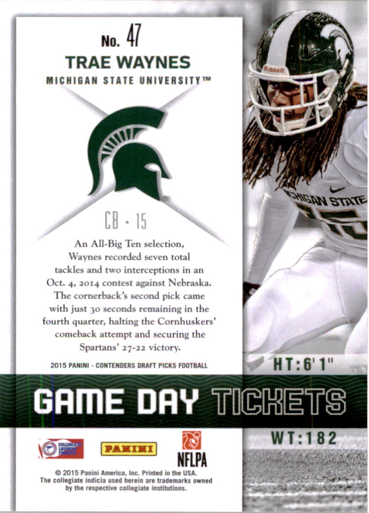 B2183- 2015 Panini Contenders Draft Picks FB 1-275 You Pick- 15+ FREE US SHIP - Picture 290 of 416