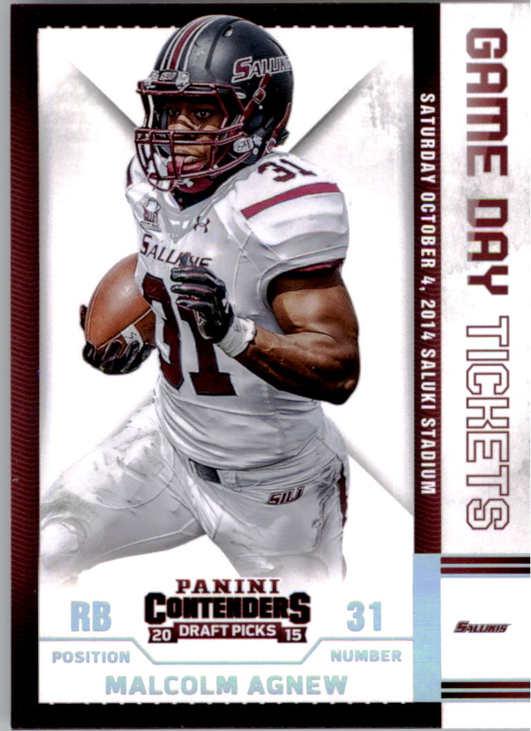 2015 Panini Contenders Draft Picks Game Day Tickets #58 Malcolm Agnew