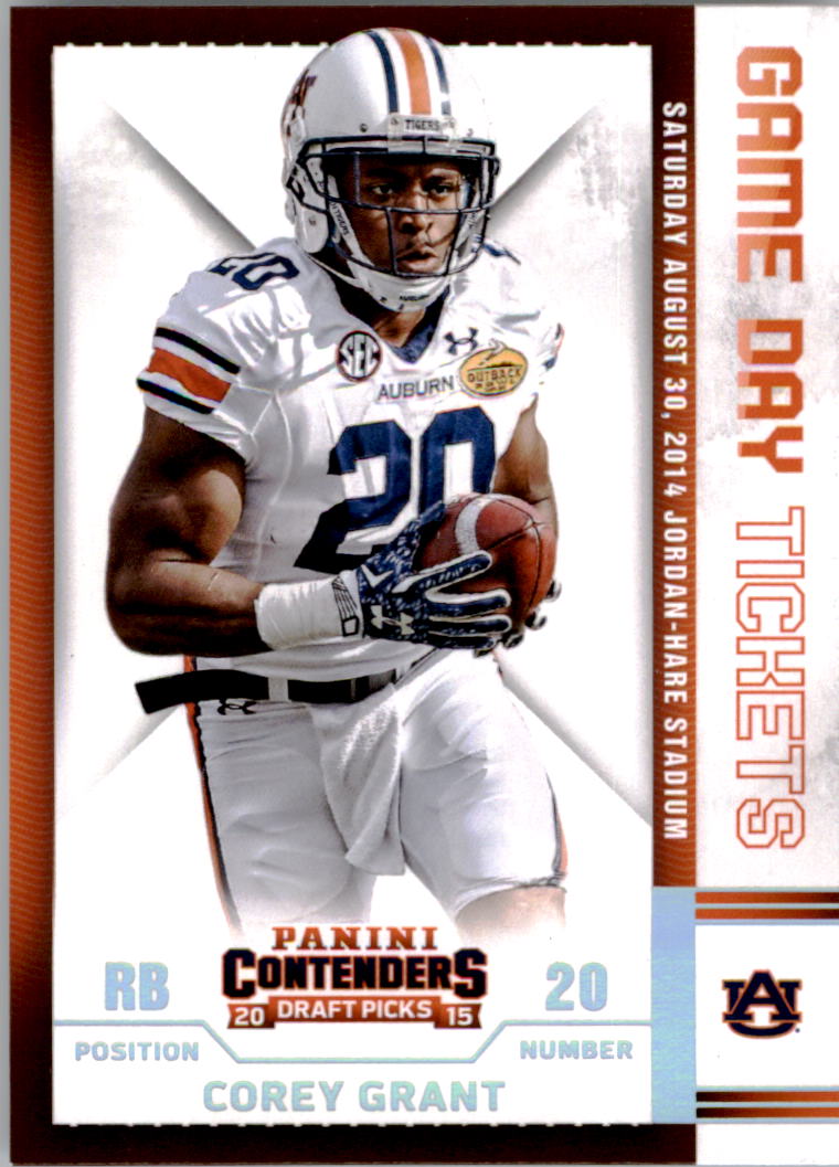 2015 Panini Contenders Draft Picks Game Day Tickets #60 Corey Grant