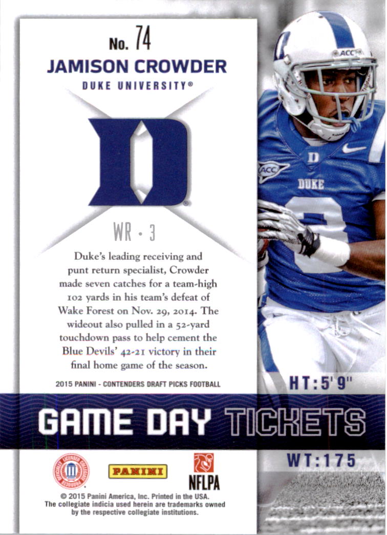 B2183- 2015 Panini Contenders Draft Picks FB 1-275 You Pick- 15+ FREE US SHIP - Picture 338 of 416