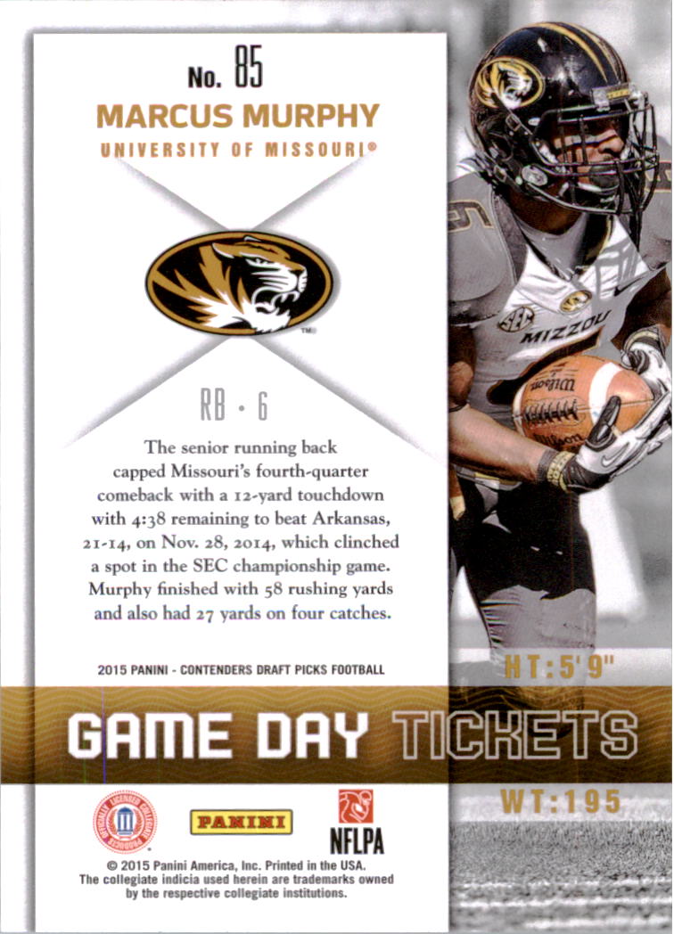 B2183- 2015 Panini Contenders Draft Picks FB 1-275 You Pick- 15+ FREE US SHIP - Picture 358 of 416