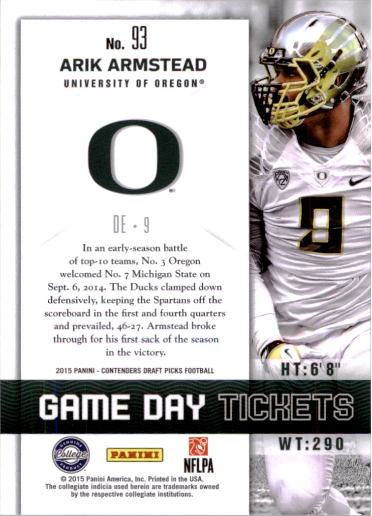 B2183- 2015 Panini Contenders Draft Picks FB 1-275 You Pick- 15+ FREE US SHIP - Picture 374 of 416