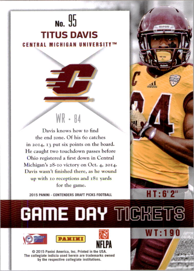 B2183- 2015 Panini Contenders Draft Picks FB 1-275 You Pick- 15+ FREE US SHIP - Picture 378 of 416