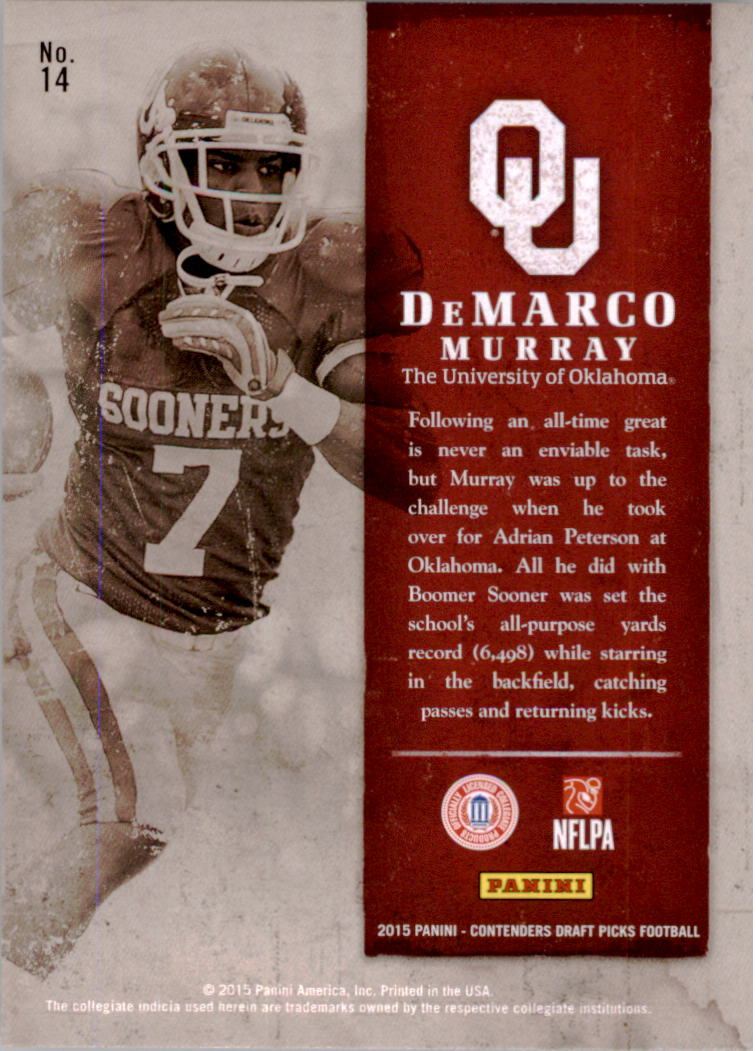 B2183- 2015 Panini Contenders Draft Picks FB 1-275 You Pick- 15+ FREE US SHIP - Picture 416 of 416