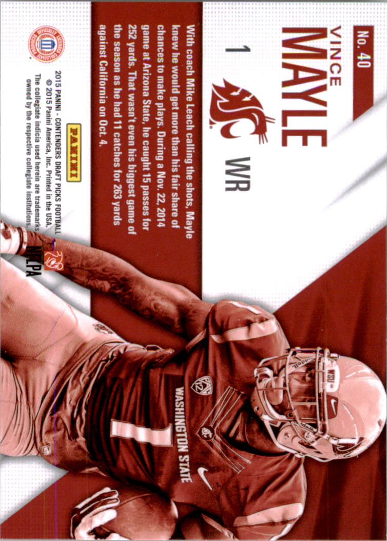 B2183- 2015 Panini Contenders Draft Picks FB Inserts -You Pick- 15+ FREE US SHIP - Picture 173 of 189