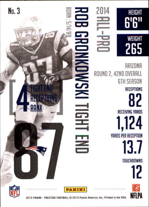 A6819- 2015 Prestige Football Cards 1-200 +Rookies -You Pick- 15+ FREE US SHIP - Picture 5 of 383