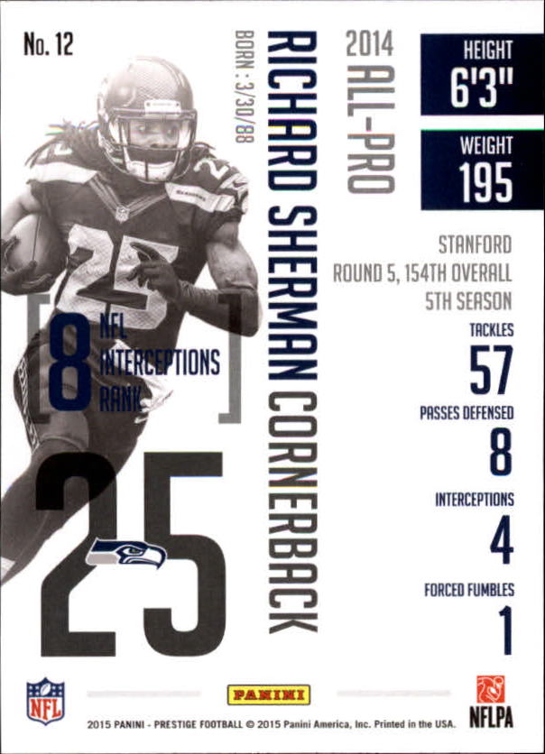 A6819- 2015 Prestige Football Cards 1-200 +Rookies -You Pick- 15+ FREE US SHIP - Picture 21 of 383