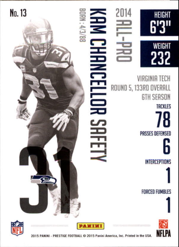 A6819- 2015 Prestige Football Cards 1-200 +Rookies -You Pick- 15+ FREE US SHIP - Picture 23 of 383