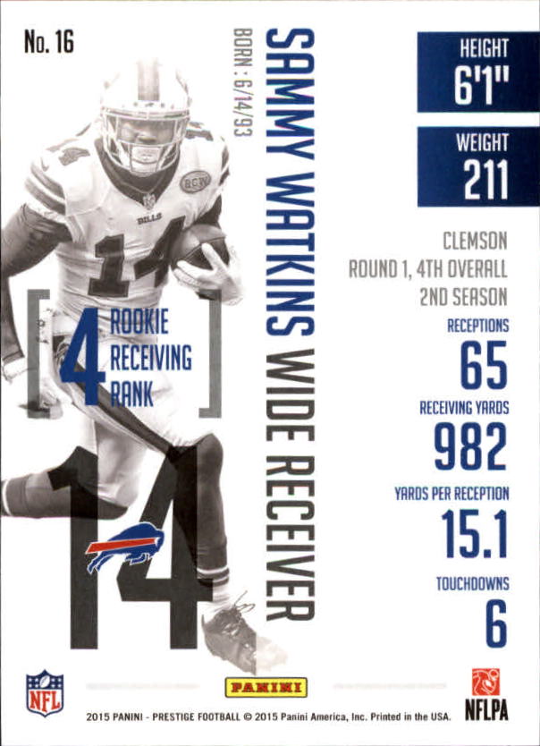 A6819- 2015 Prestige Football Cards 1-200 +Rookies -You Pick- 15+ FREE US SHIP - Picture 29 of 383