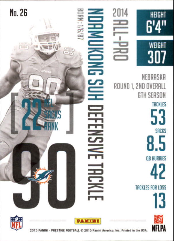 A6819- 2015 Prestige Football Cards 1-200 +Rookies -You Pick- 15+ FREE US SHIP - Picture 49 of 383