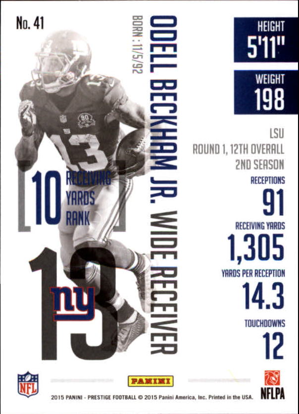 A6819- 2015 Prestige Football Cards 1-200 +Rookies -You Pick- 15+ FREE US SHIP - Picture 79 of 383