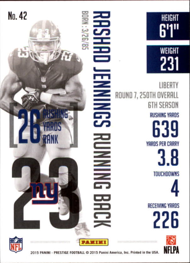 A6819- 2015 Prestige Football Cards 1-200 +Rookies -You Pick- 15+ FREE US SHIP - Picture 81 of 383