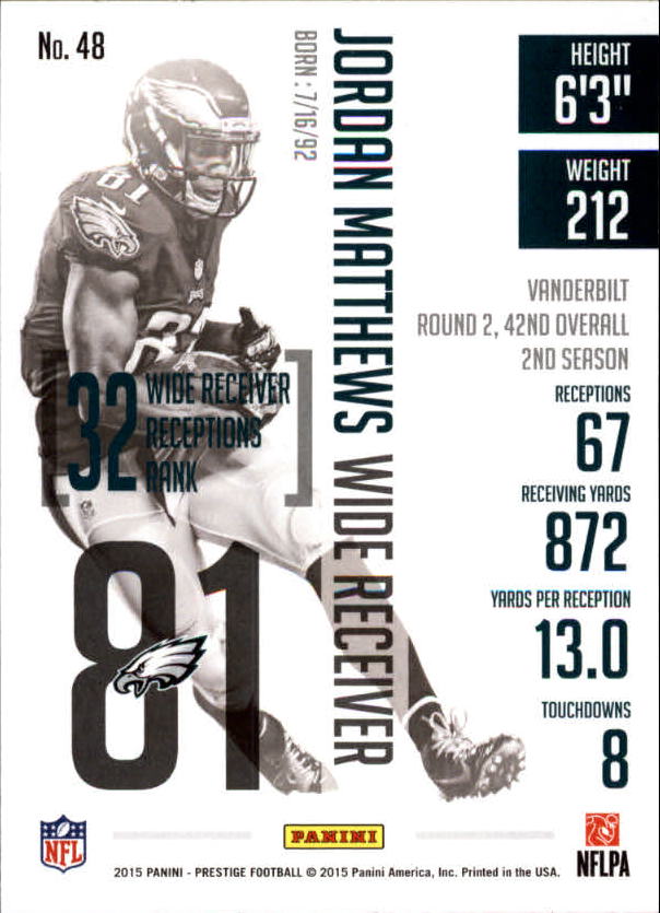A6819- 2015 Prestige Football Cards 1-200 +Rookies -You Pick- 15+ FREE US SHIP - Picture 93 of 383