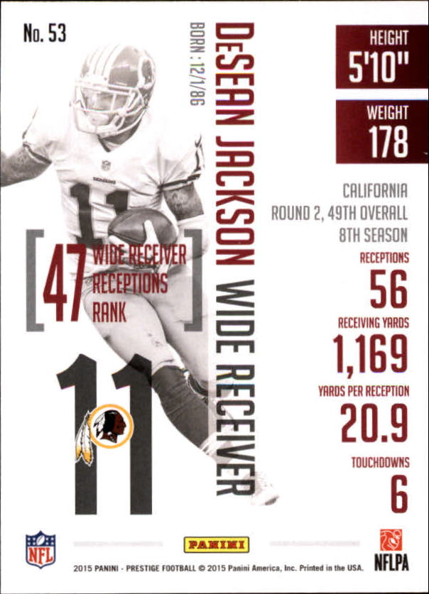 A6819- 2015 Prestige Football Cards 1-200 +Rookies -You Pick- 15+ FREE US SHIP - Picture 103 of 383