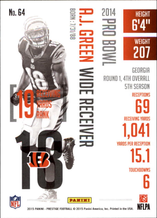 A6819- 2015 Prestige Football Cards 1-200 +Rookies -You Pick- 15+ FREE US SHIP - Picture 125 of 383