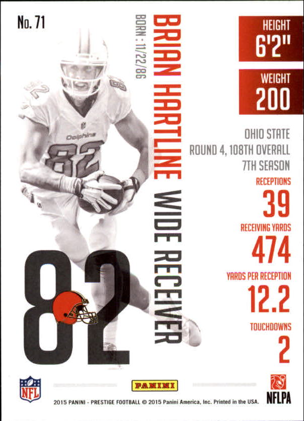 A6819- 2015 Prestige Football Cards 1-200 +Rookies -You Pick- 15+ FREE US SHIP - Picture 139 of 383