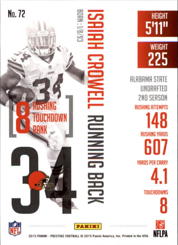 A6819- 2015 Prestige Football Cards 1-200 +Rookies -You Pick- 15+ FREE US SHIP - Picture 141 of 383
