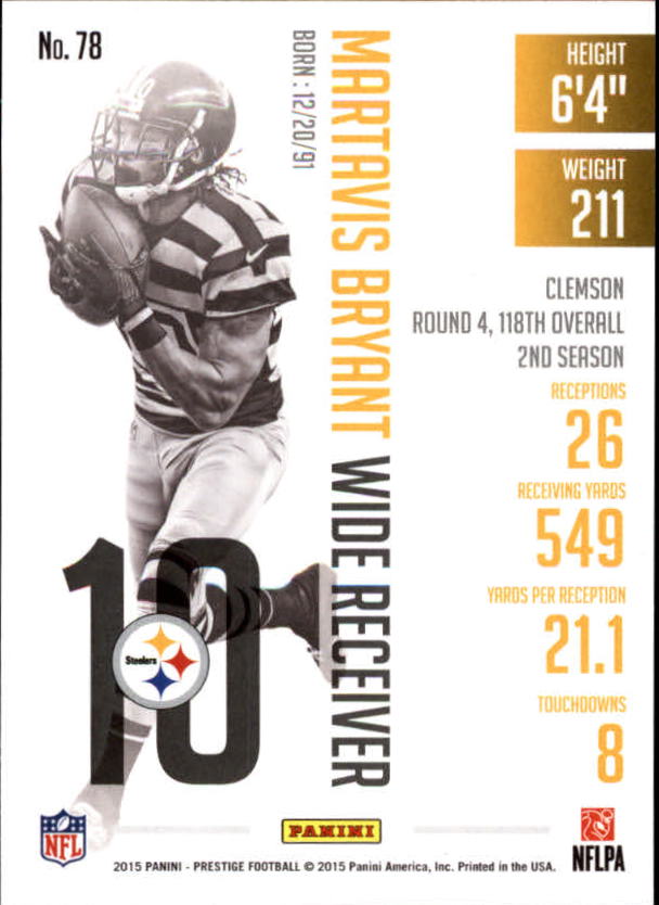 A6819- 2015 Prestige Football Cards 1-200 +Rookies -You Pick- 15+ FREE US SHIP - Picture 151 of 383