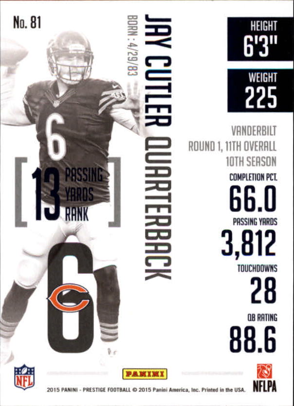 A6819- 2015 Prestige Football Cards 1-200 +Rookies -You Pick- 15+ FREE US SHIP - Picture 157 of 383