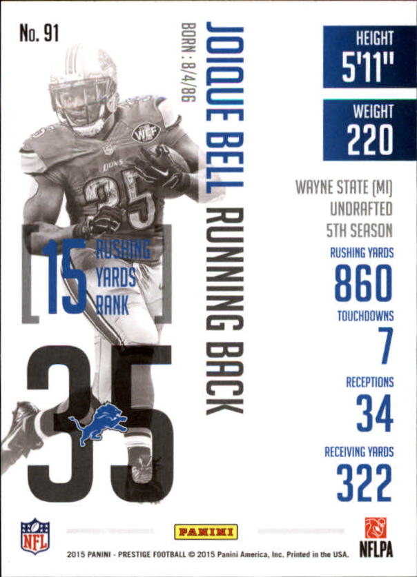 A6819- 2015 Prestige Football Cards 1-200 +Rookies -You Pick- 15+ FREE US SHIP - Picture 175 of 383