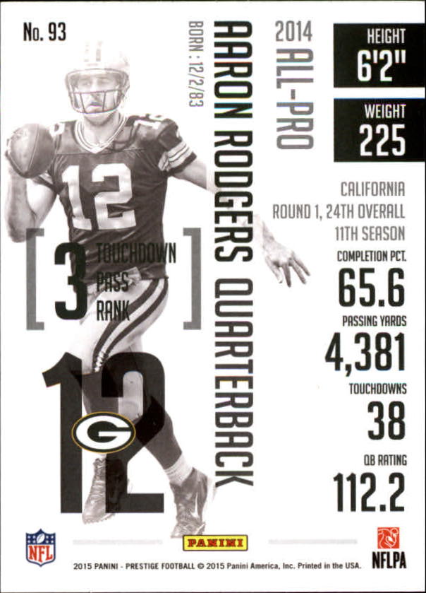 A6819- 2015 Prestige Football Cards 1-200 +Rookies -You Pick- 15+ FREE US SHIP - Picture 179 of 383