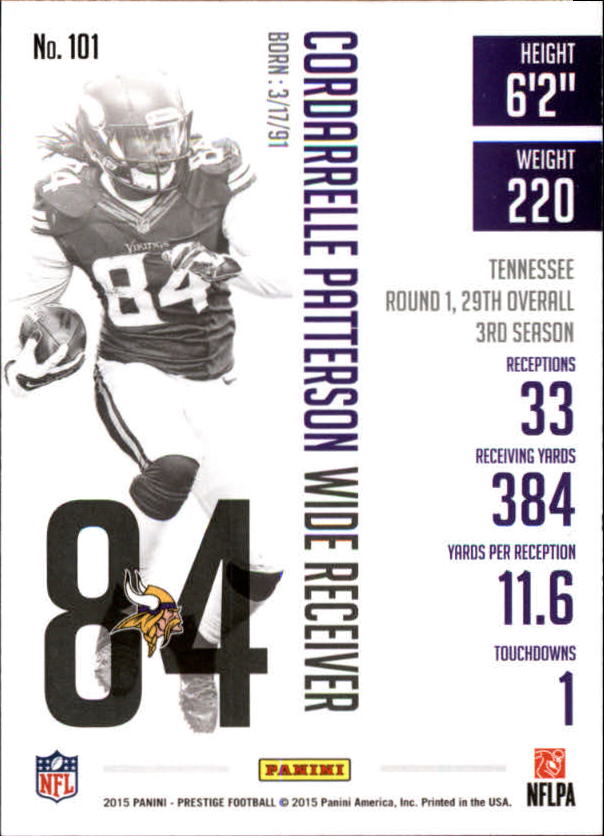 A6819- 2015 Prestige Football Cards 1-200 +Rookies -You Pick- 15+ FREE US SHIP - Picture 193 of 383