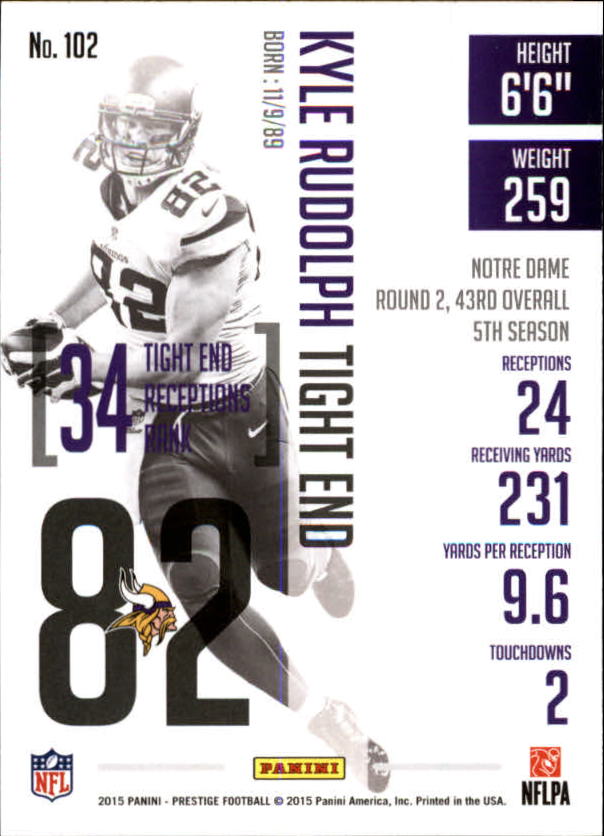 A6819- 2015 Prestige Football Cards 1-200 +Rookies -You Pick- 15+ FREE US SHIP - Picture 195 of 383