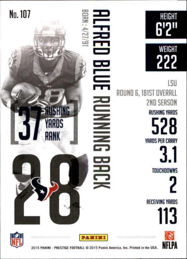 A6819- 2015 Prestige Football Cards 1-200 +Rookies -You Pick- 15+ FREE US SHIP - Picture 205 of 383
