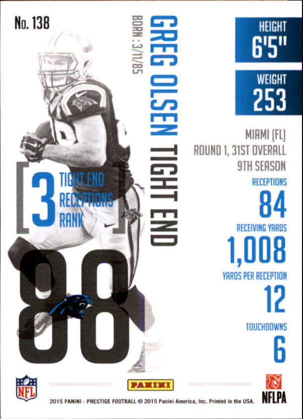 A6819- 2015 Prestige Football Cards 1-200 +Rookies -You Pick- 15+ FREE US SHIP - Picture 267 of 383