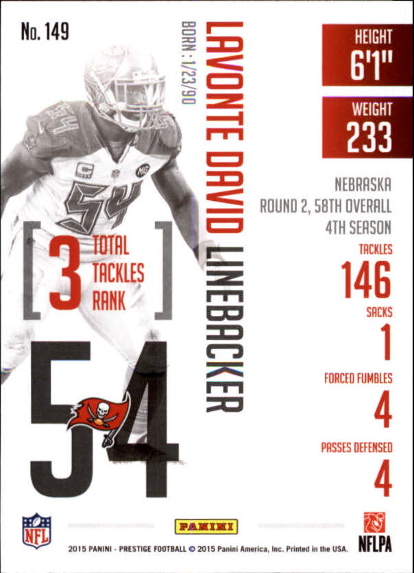 A6819- 2015 Prestige Football Cards 1-200 +Rookies -You Pick- 15+ FREE US SHIP - Picture 289 of 383