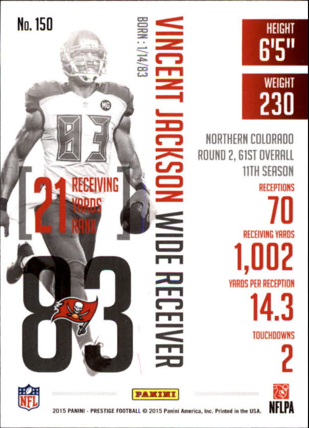 A6819- 2015 Prestige Football Cards 1-200 +Rookies -You Pick- 15+ FREE US SHIP - Picture 291 of 383