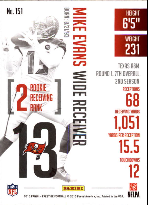 A6819- 2015 Prestige Football Cards 1-200 +Rookies -You Pick- 15+ FREE US SHIP - Picture 293 of 383