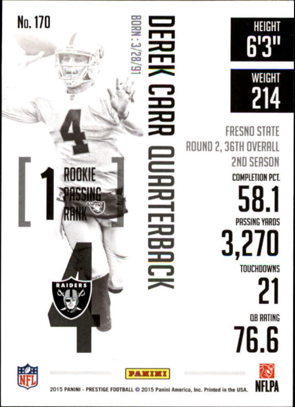 A6819- 2015 Prestige Football Cards 1-200 +Rookies -You Pick- 15+ FREE US SHIP - Picture 327 of 383