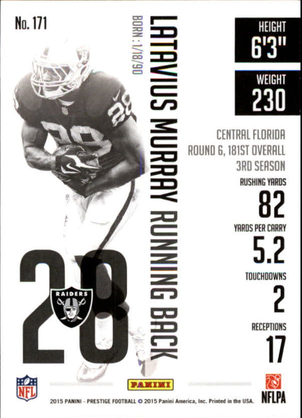 A6819- 2015 Prestige Football Cards 1-200 +Rookies -You Pick- 15+ FREE US SHIP - Picture 329 of 383