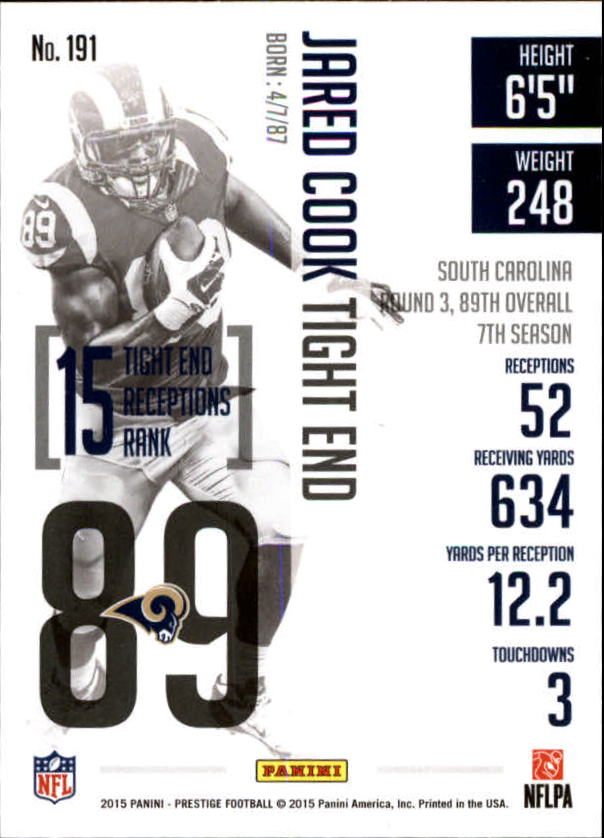 A6819- 2015 Prestige Football Cards 1-200 +Rookies -You Pick- 15+ FREE US SHIP - Picture 365 of 383