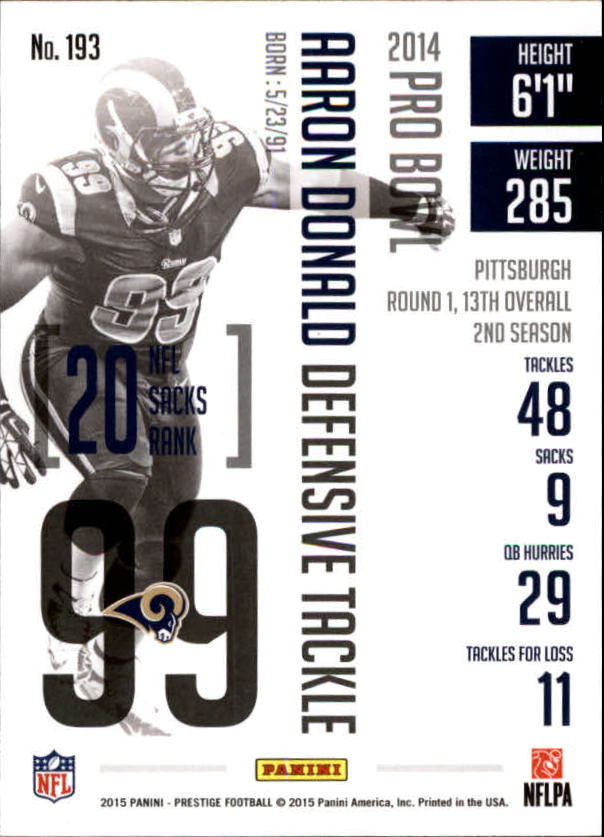 A6819- 2015 Prestige Football Cards 1-200 +Rookies -You Pick- 15+ FREE US SHIP - Picture 369 of 383