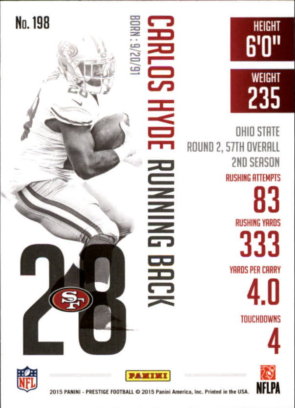 A6819- 2015 Prestige Football Cards 1-200 +Rookies -You Pick- 15+ FREE US SHIP - Picture 379 of 383