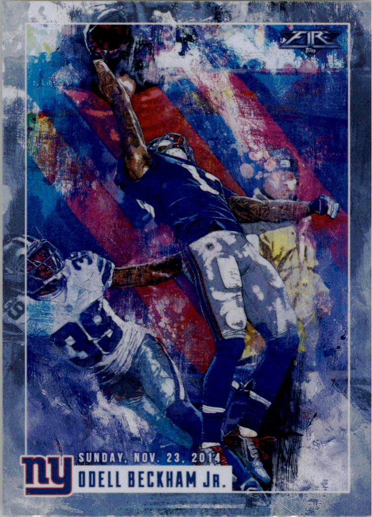 : 2015 Prizm Odell Beckham Jr. Tigers Rookie Football Card #78 :  Collectibles & Fine Art