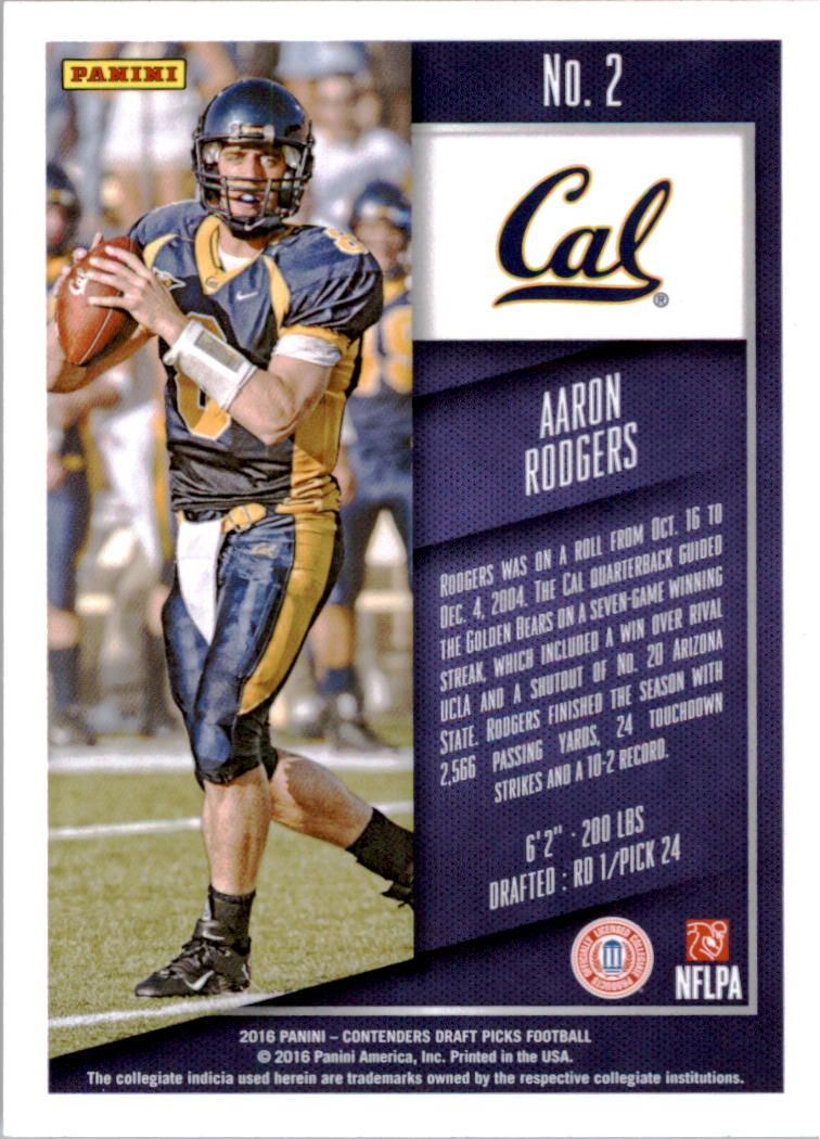 2016 Panini Contenders Draft Picks Football Card Pick (Base) - Picture 5 of 189
