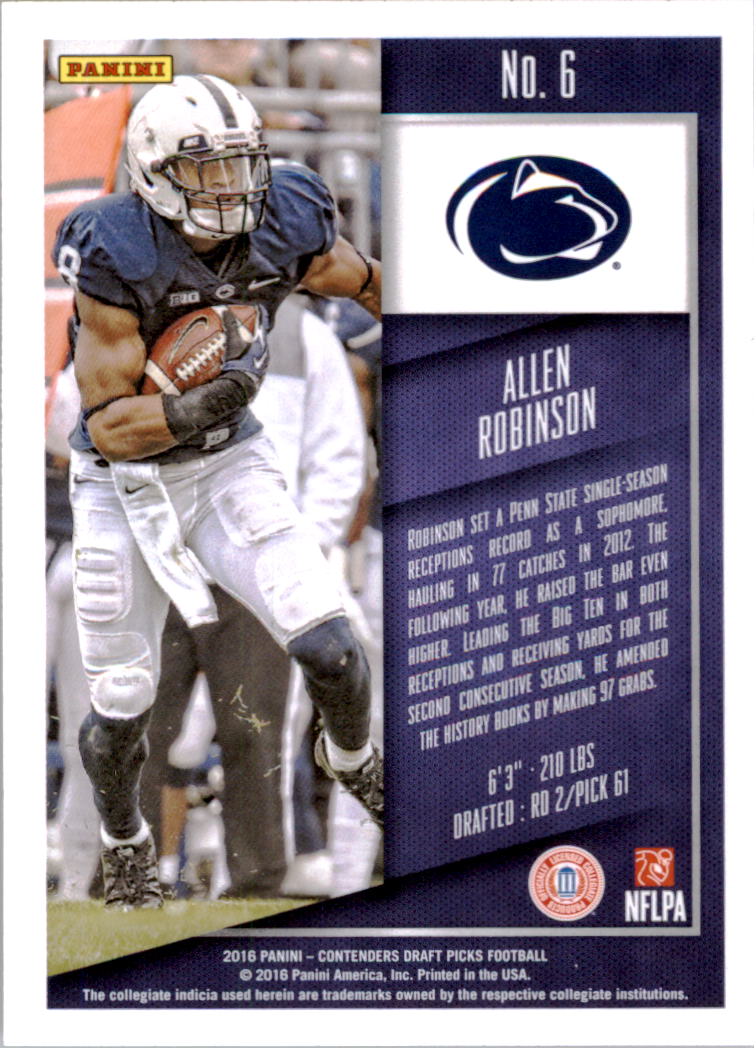 A4160- 2016 Panini Contenders Draft Picks Fb Karten -du Pick- 15 + Gratis US - Bild 11 von 402