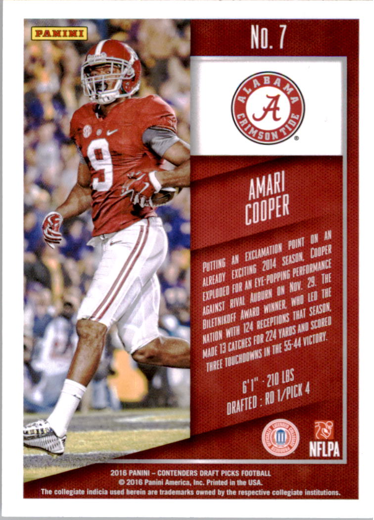2016 Panini Contenders Draft Picks Football Card Pick (Base) - Picture 15 of 189