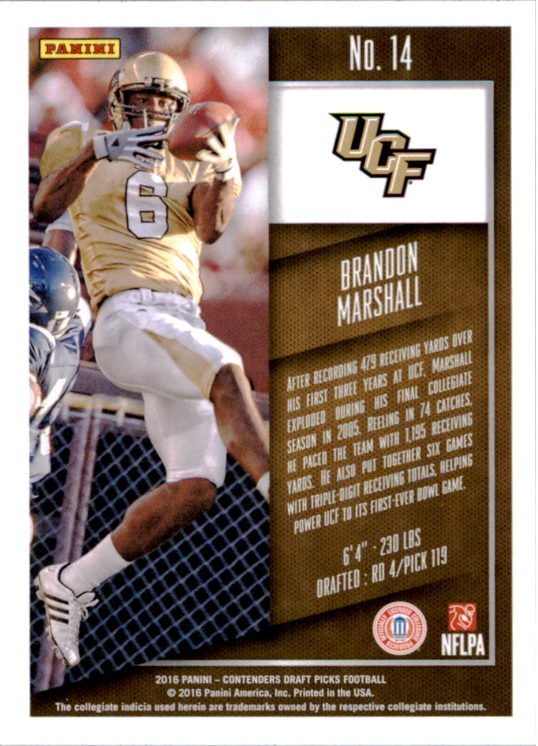 2016 Panini Contenders Draft Picks Football Card Pick (Base) - Picture 29 of 189