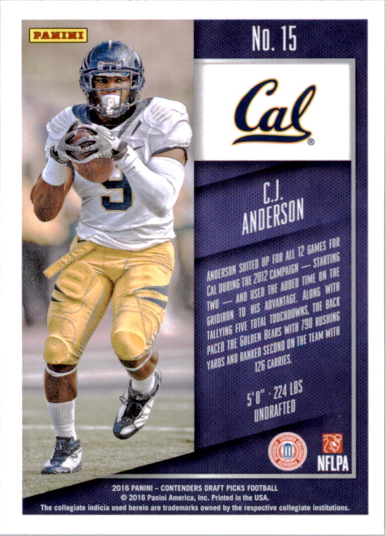 A4160- 2016 Panini Contenders Draft Picks Fb Karten -du Pick- 15 + Gratis US - Bild 21 von 402