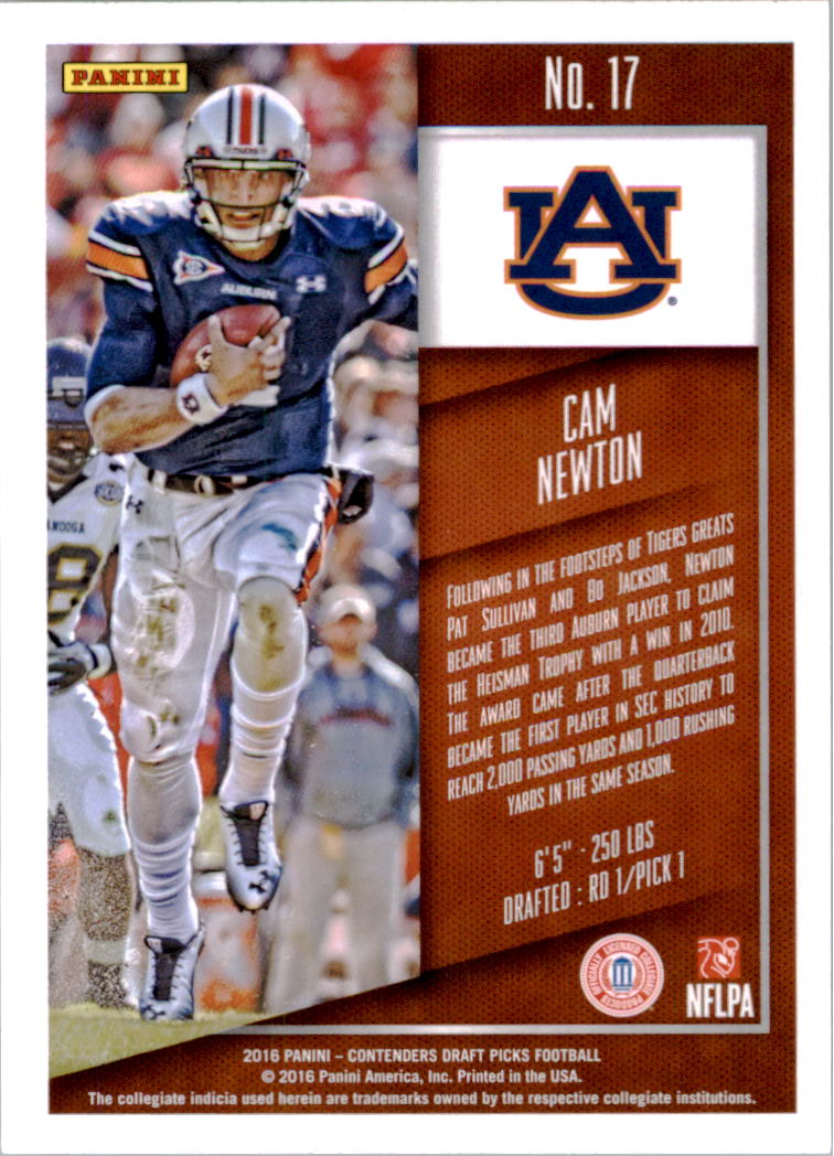 2016 Panini Contenders Draft Picks Football Card Pick (Base) - Picture 33 of 189