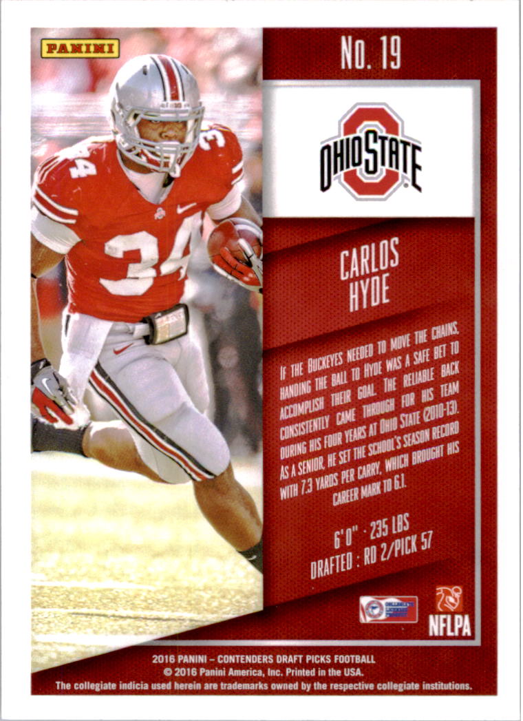 A4160- 2016 Panini Contenders Draft Picks Fb Karten -du Pick- 15 + Gratis US - Bild 23 von 402